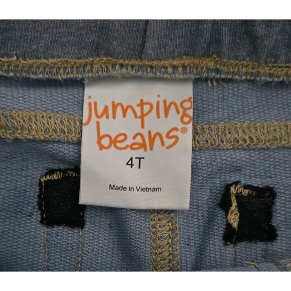 Jumping Beans 4T Light Blue Denim-Like Knit Shorts For Toddlers - Picture 2 of 3